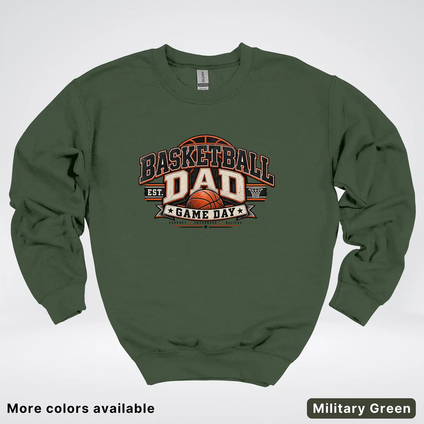 Basketball Dad – Game Day Crewneck Sweatshirt