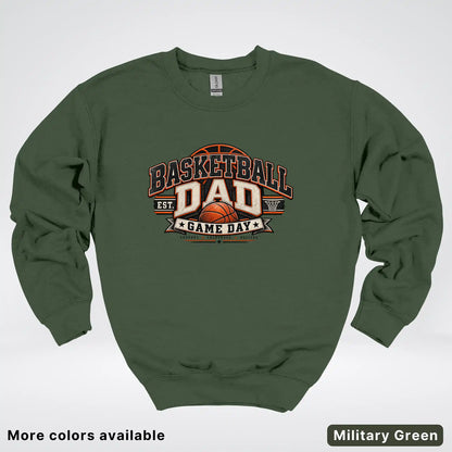 Basketball Dad – Game Day Crewneck Sweatshirt