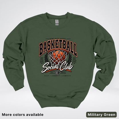 Basketball Social Club – Vintage Court Crewneck Sweatshirt