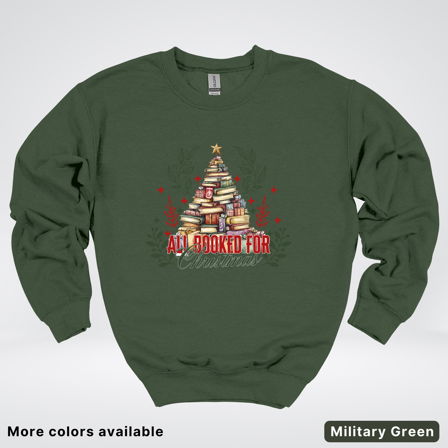 All Booked For Christmas - Crewneck Sweatshirt