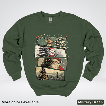 Retro Holiday Collage - Crewneck
