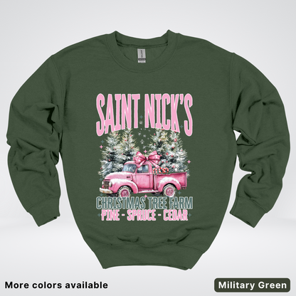 Saint Nick's Christmas Tree Farm - Crewneck Sweatshirt