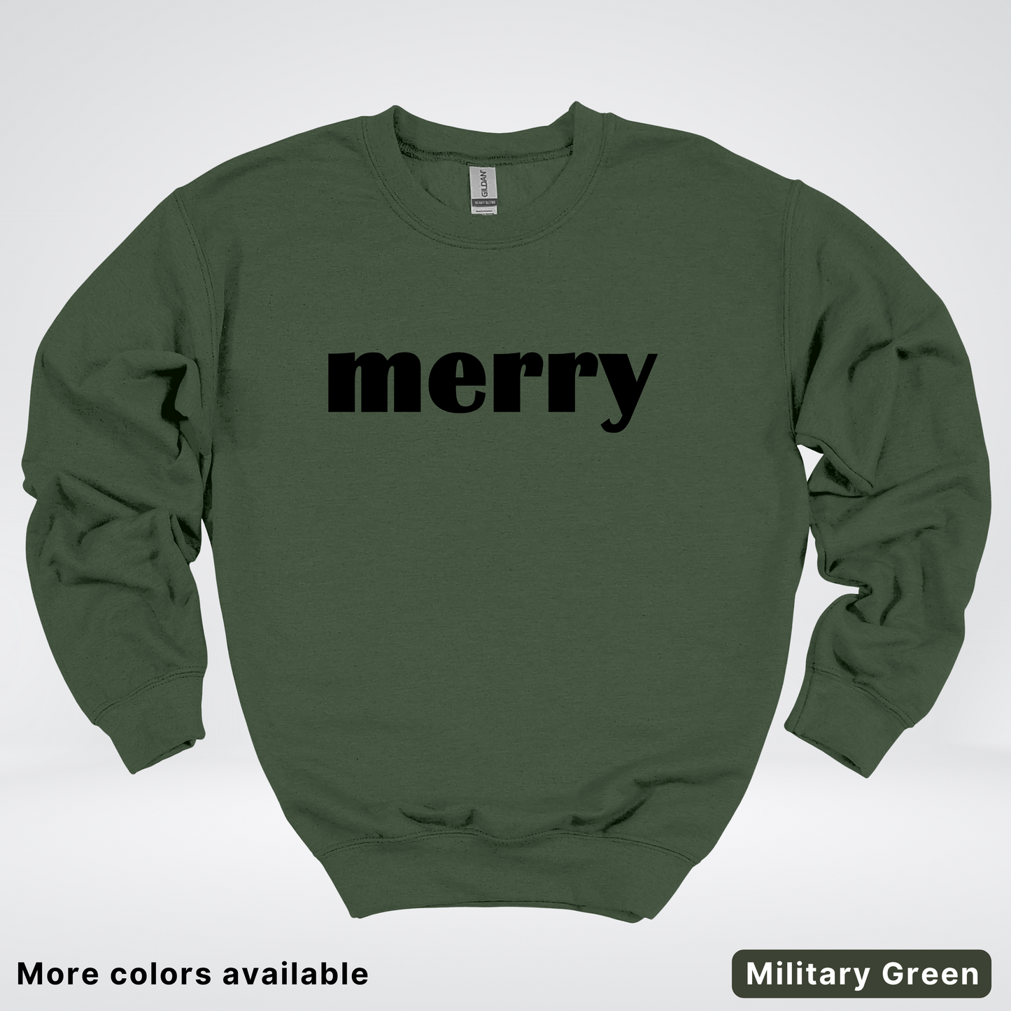 Merry - Black Design - Crewneck