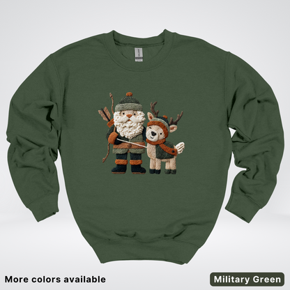 Hook Yard Faux Woodland Christmas Duo - Crewneck Sweatshirt