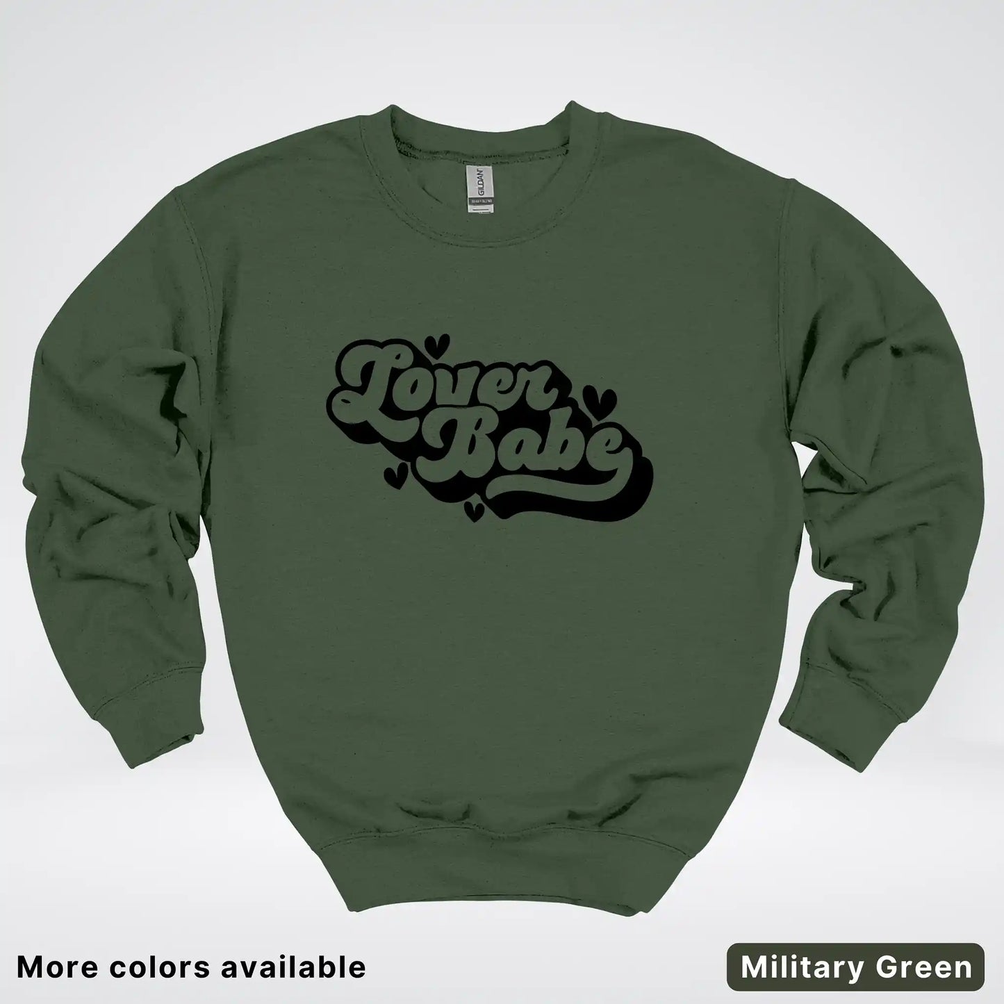 Lover Babe - Black Design - Crewneck Sweatshirt