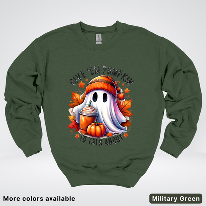 Give Em Pumpkin Ghost To Talk About - Crewneck Sweatshirts