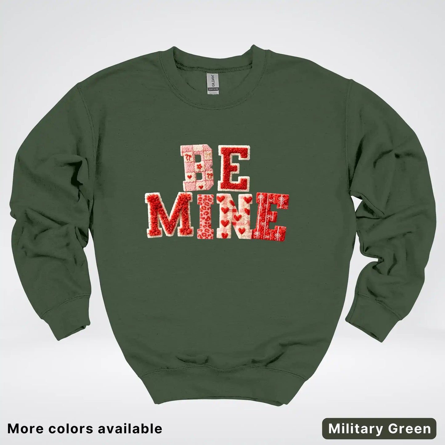 Be Mine Hook Yard Faux - Crewneck Sweatshirt