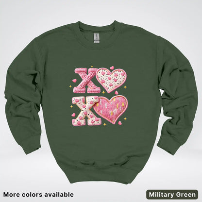 XOXO Hook Yard Faux - Crewneck Sweatshirt