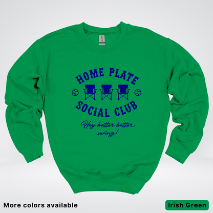 Home Plate Social Club – Navy Design - Crewneck