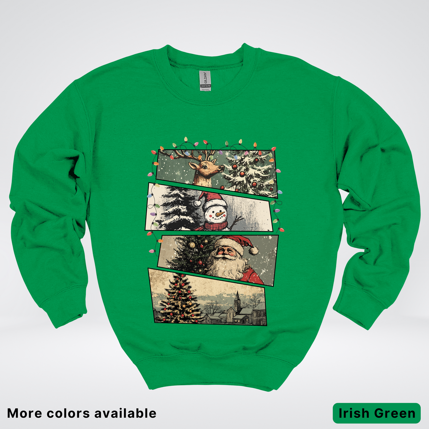 Retro Holiday Collage - Crewneck