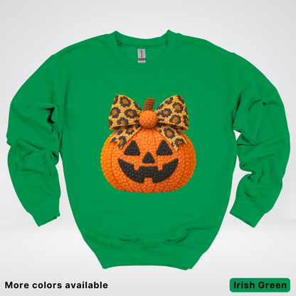 Coquette Crochet Pumpkin - Sweatshirt