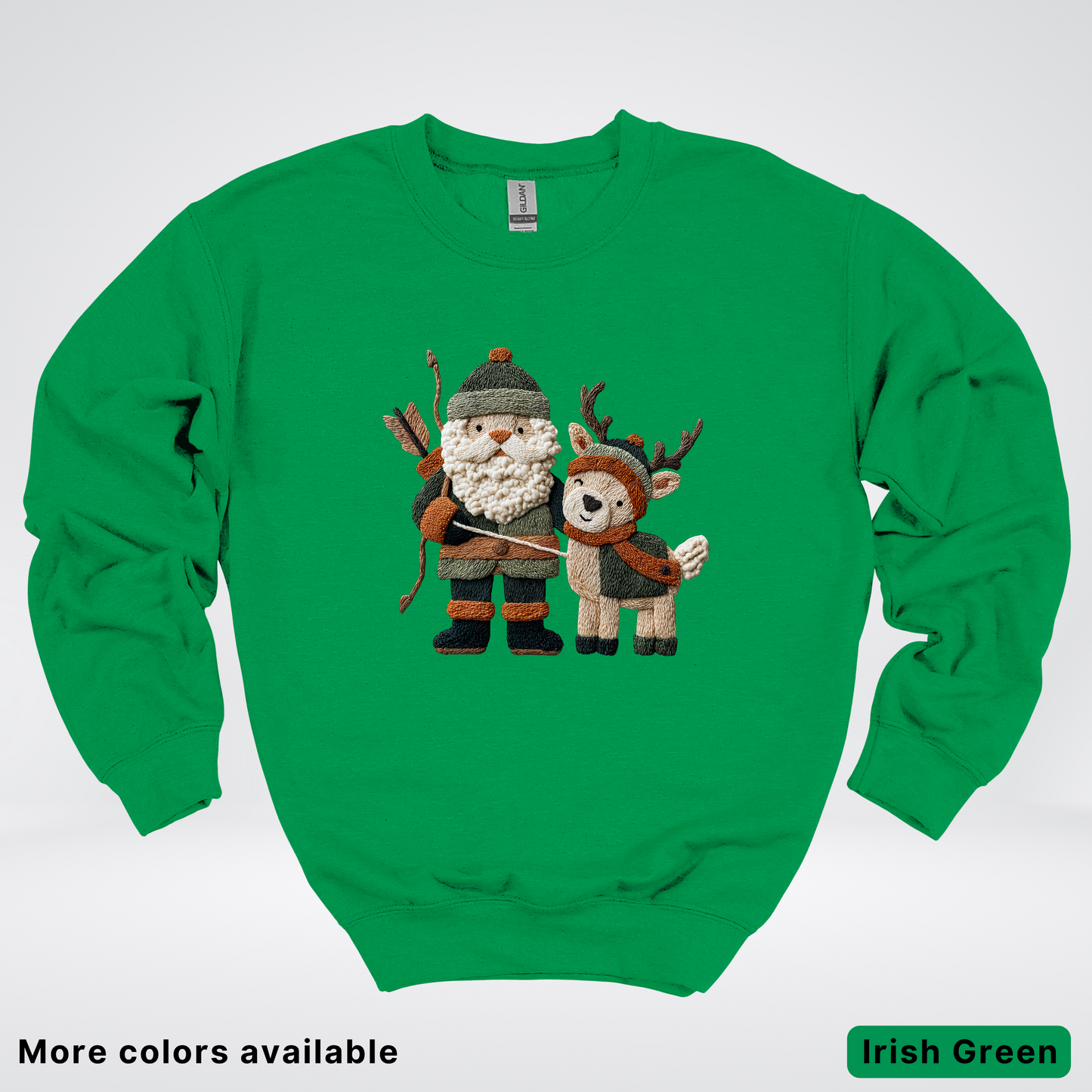 Hook Yard Faux Woodland Christmas Duo - Crewneck Sweatshirt