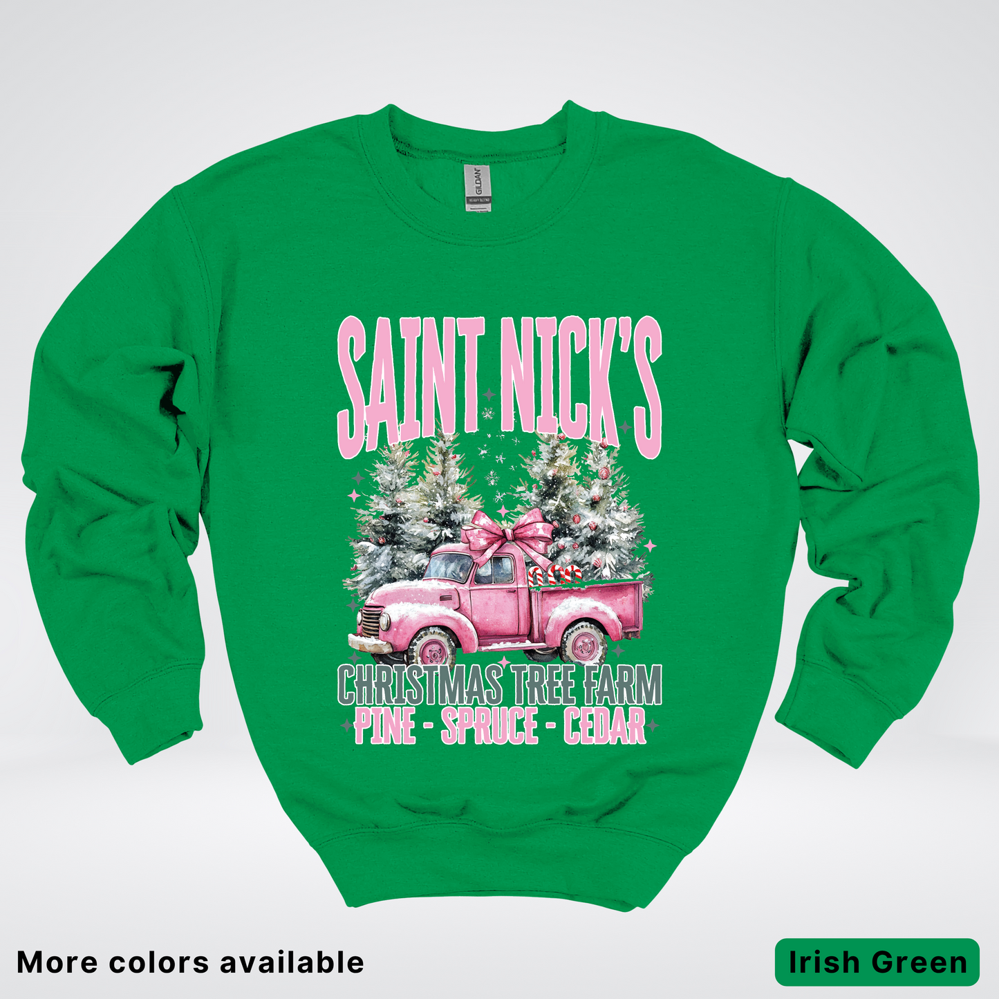 Saint Nick's Christmas Tree Farm - Crewneck Sweatshirt