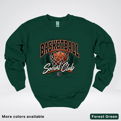 Basketball Social Club – Vintage Court Crewneck Sweatshirt