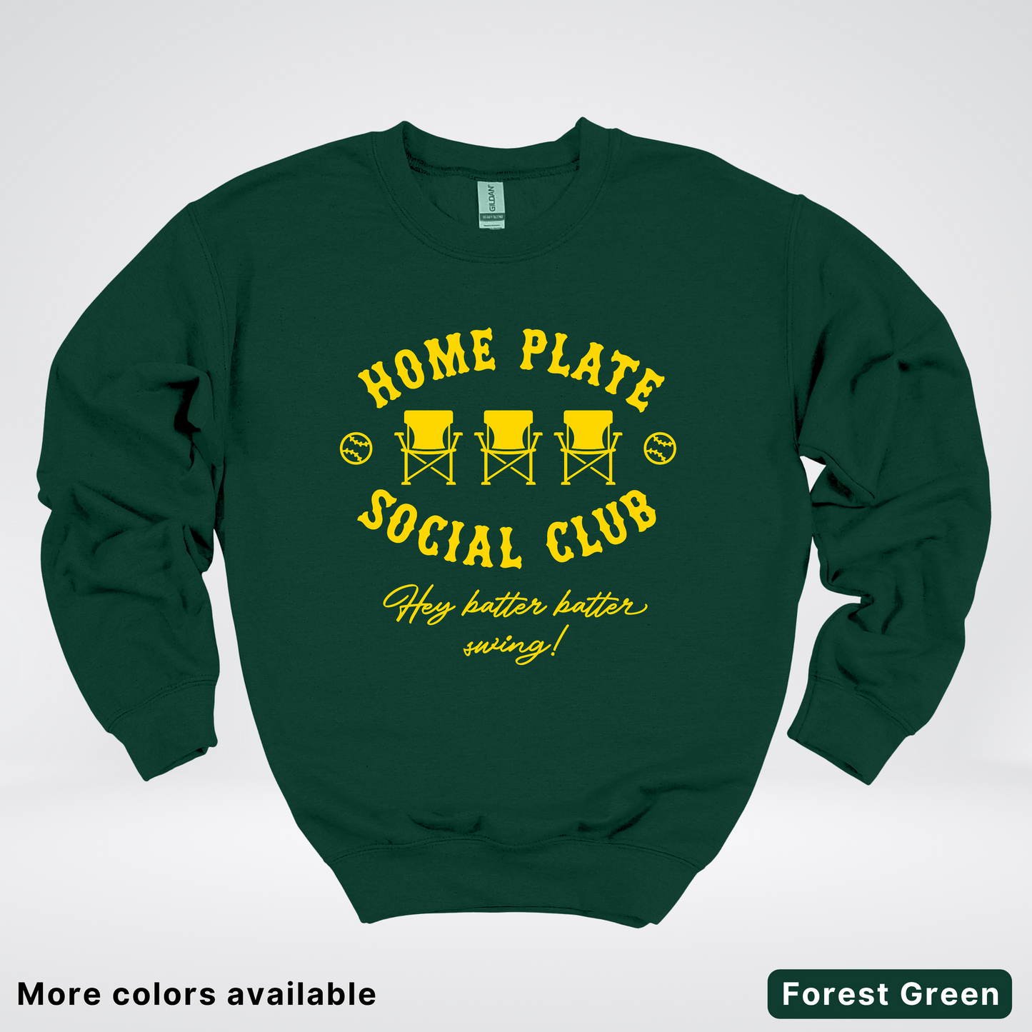 Home Plate Social Club – Gold Design - Crewneck