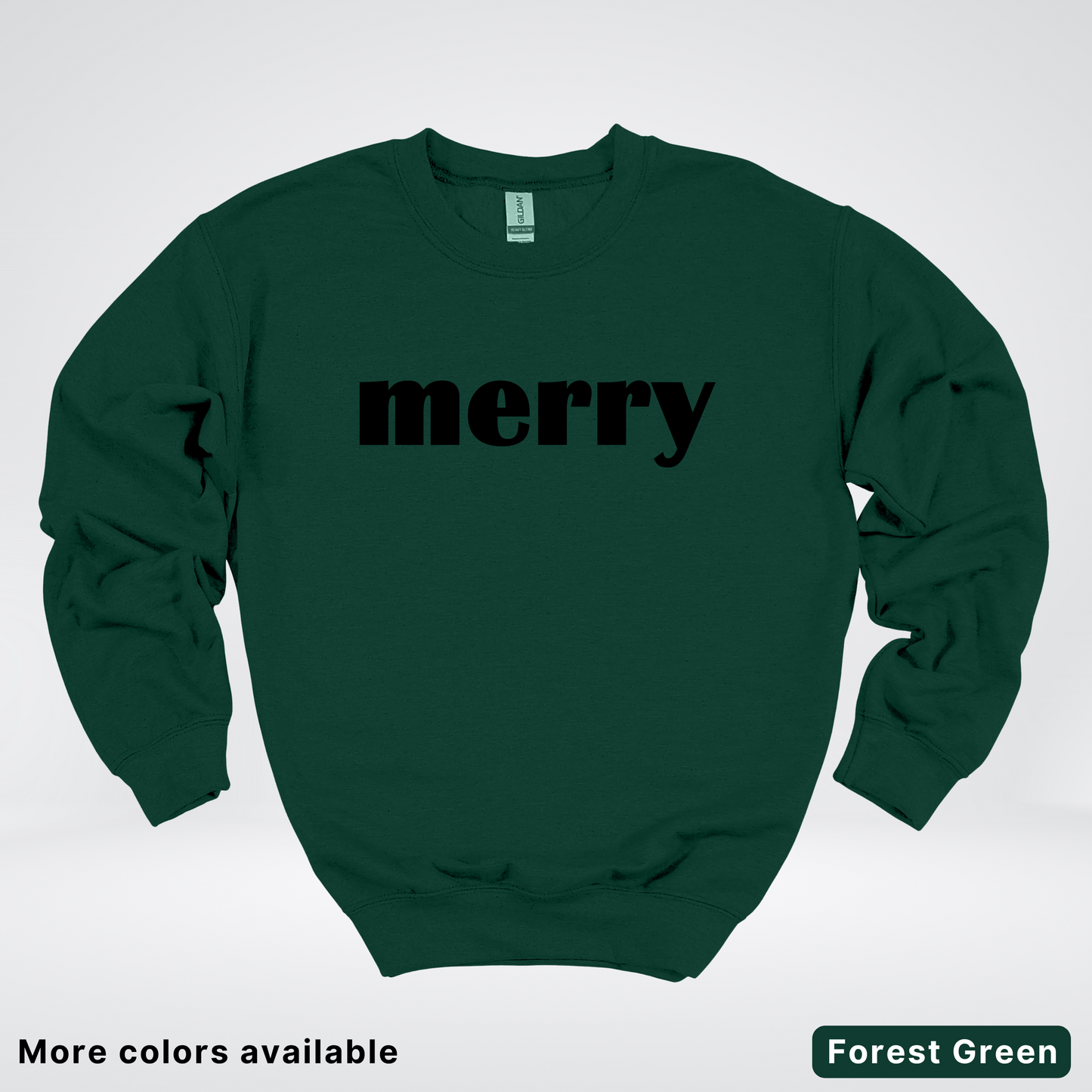 Merry - Black Design - Crewneck