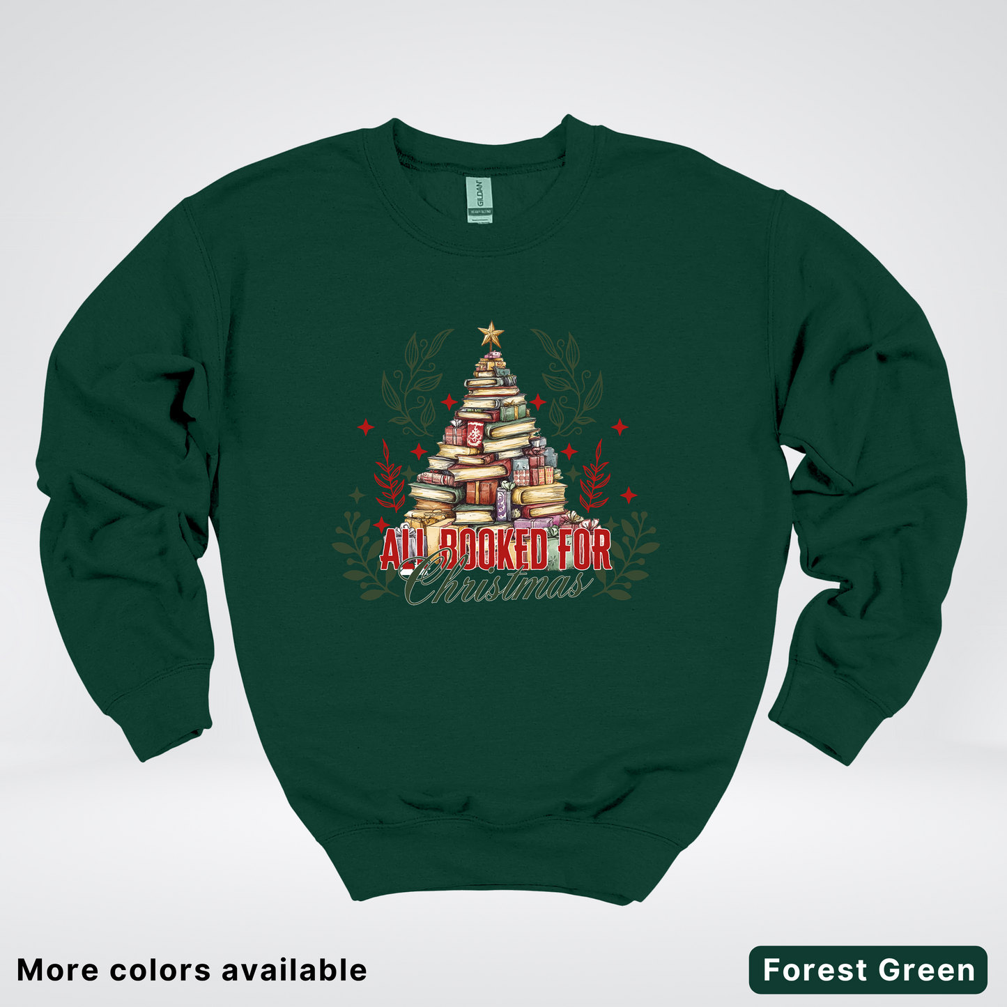 All Booked For Christmas - Crewneck Sweatshirt
