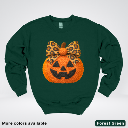 Coquette Crochet Pumpkin - Sweatshirt