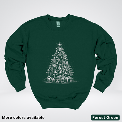 Classic Christmas Tree with Gifts - Crewneck Sweatshirt