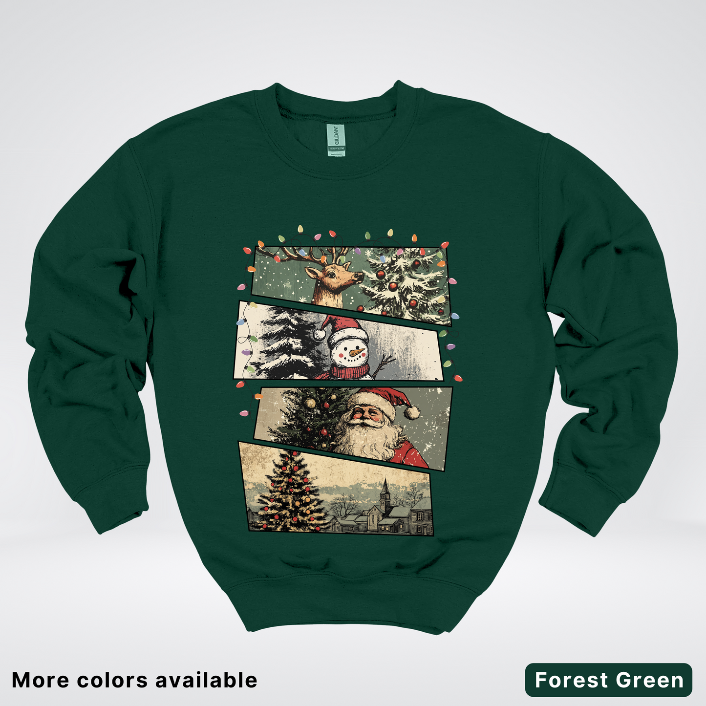 Retro Holiday Collage - Crewneck