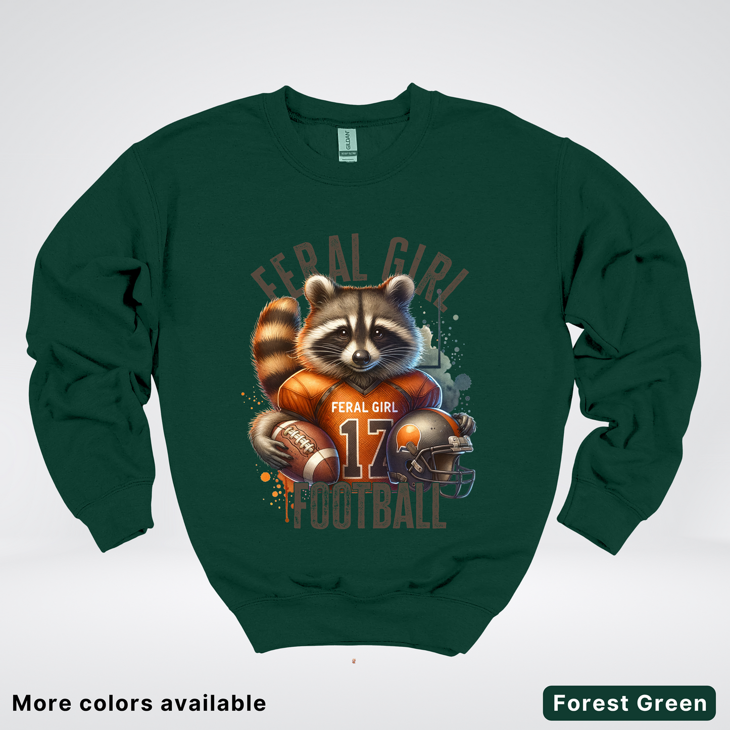 Feral Girl Football - Crewneck Sweatshirt