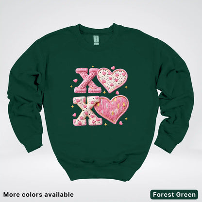 XOXO Hook Yard Faux - Crewneck Sweatshirt