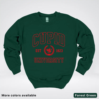 Cupid University Est 1823 - Red Design - Crewneck Sweatshirt