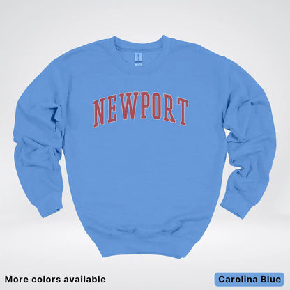 Newport Destination - Red Design - Crewneck Sweatshirt