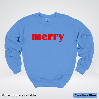 Merry - Red Design - Crewneck