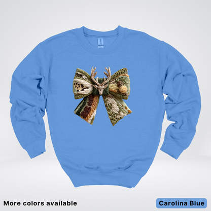 Hook Yard Faux Rustic Antler Bow - Crewneck Sweatshirt