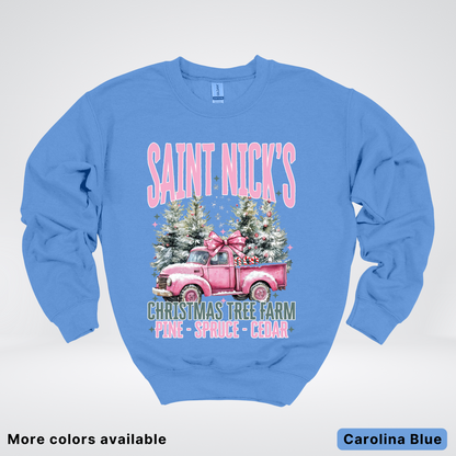 Saint Nick's Christmas Tree Farm - Crewneck Sweatshirt