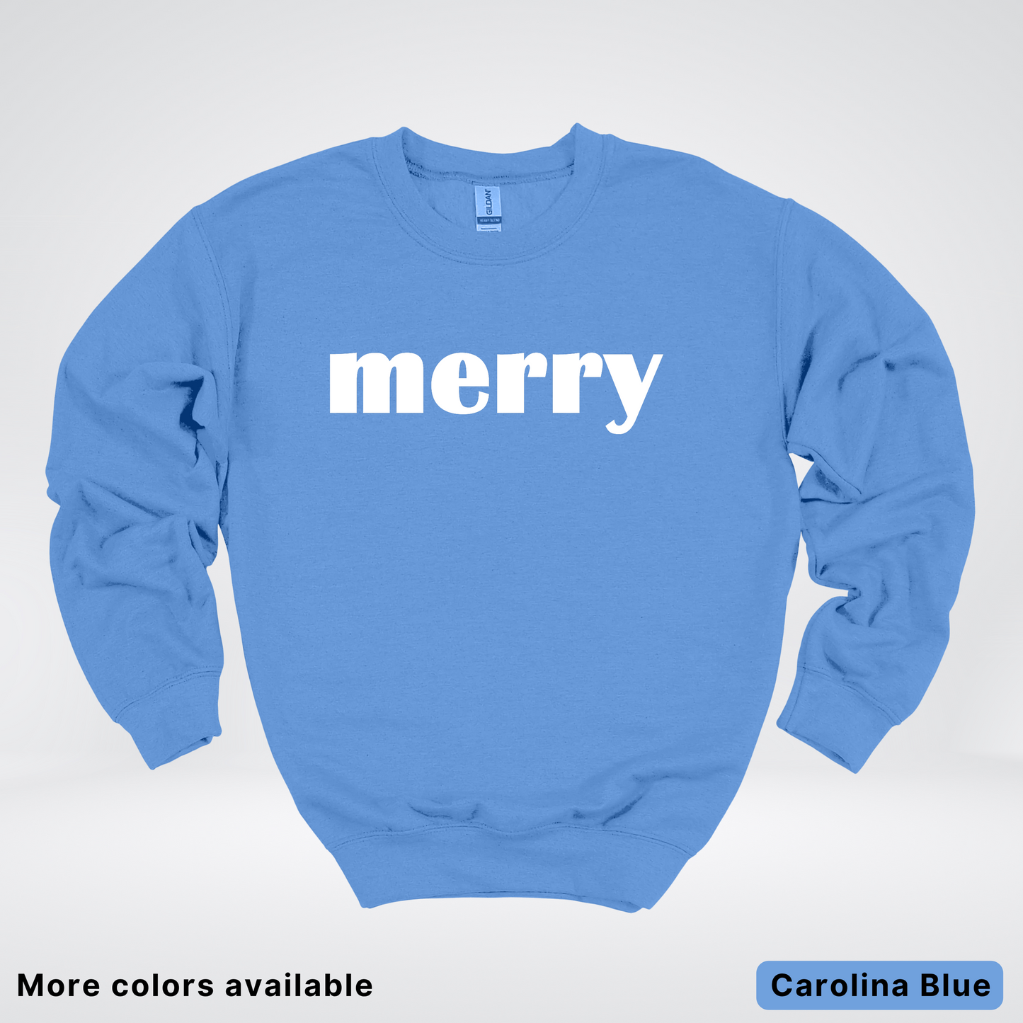 Merry - White Design - Crewneck
