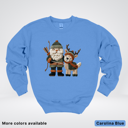 Hook Yard Faux Woodland Christmas Duo - Crewneck Sweatshirt
