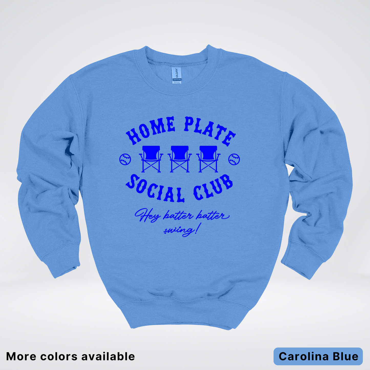 Home Plate Social Club – Blue Design - Crewneck