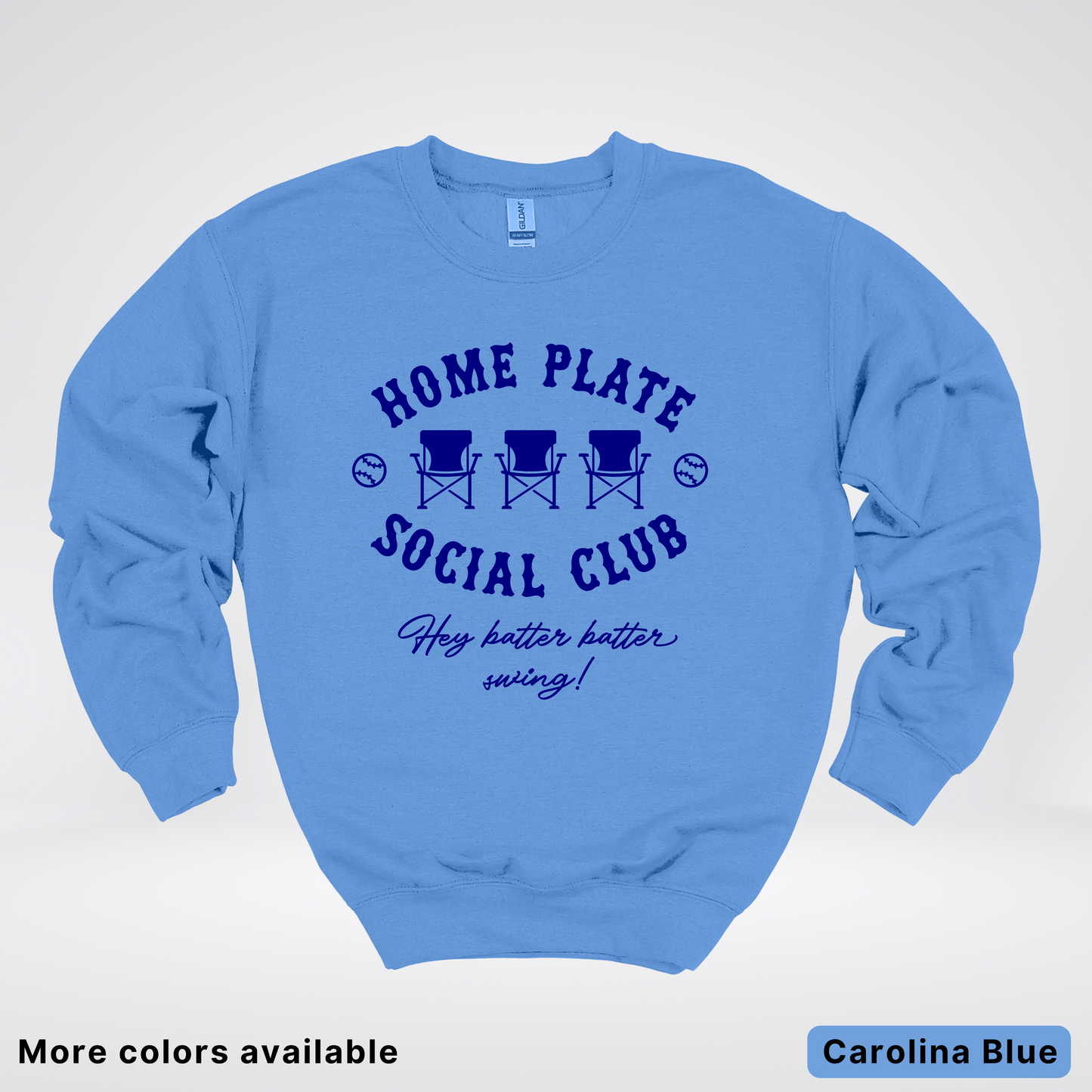 Home Plate Social Club – Navy Design - Crewneck