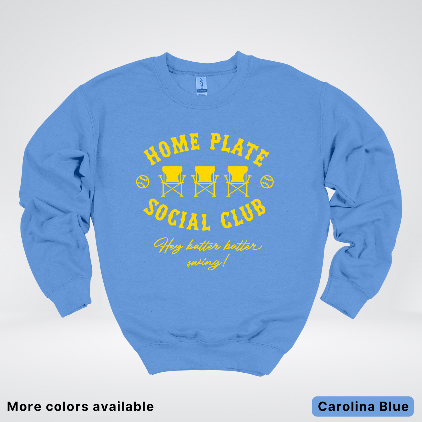 Home Plate Social Club – Gold Design - Crewneck