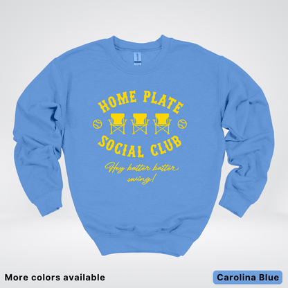 Home Plate Social Club – Gold Design - Crewneck