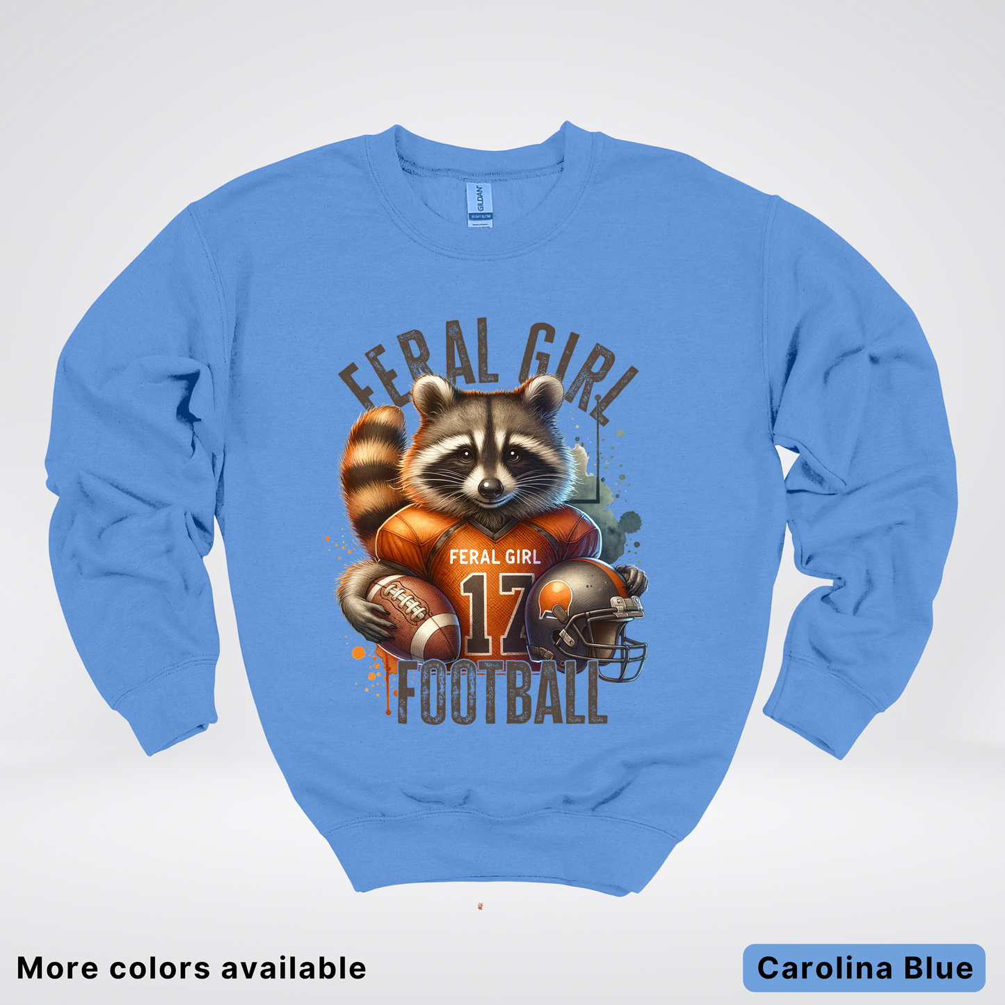 Feral Girl Football - Crewneck Sweatshirt