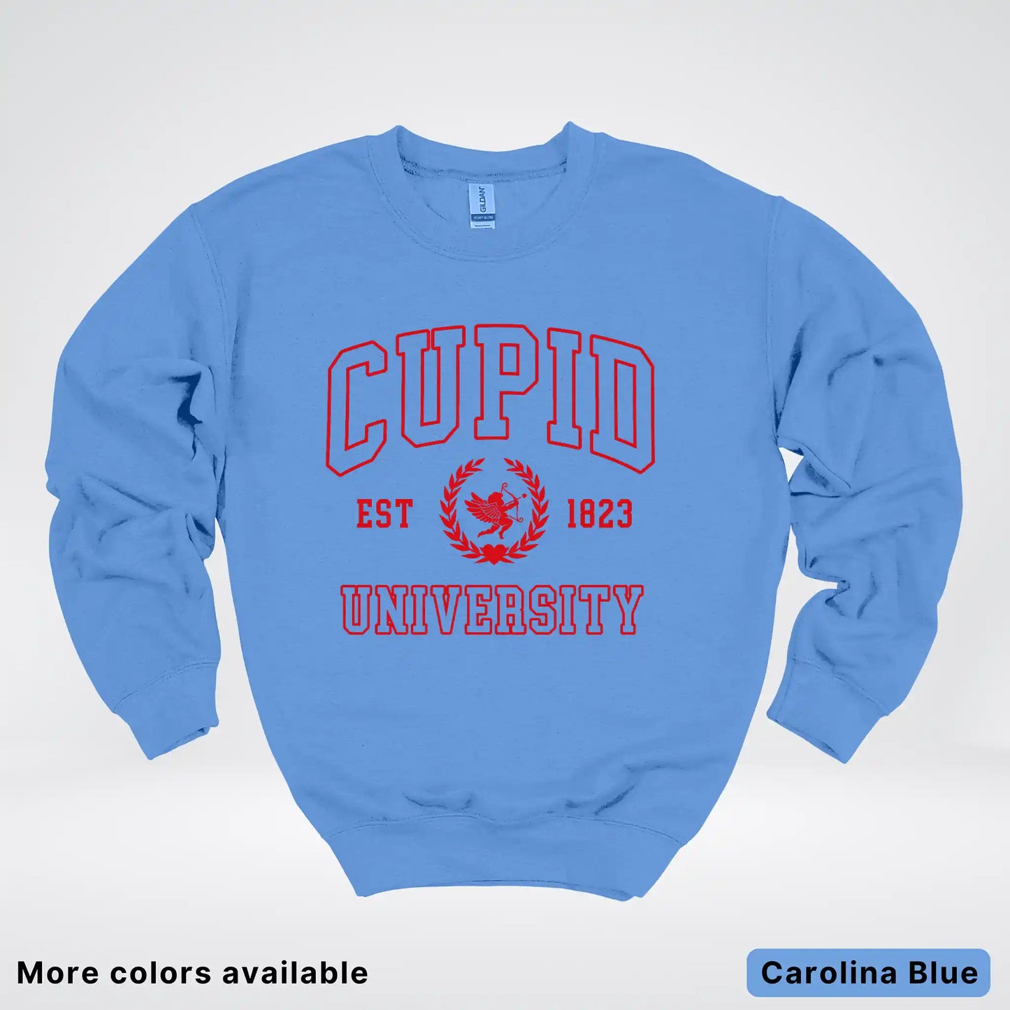 Cupid University Est 1823 - Red Design - Crewneck Sweatshirt