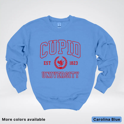 Cupid University Est 1823 - Red Design - Crewneck Sweatshirt