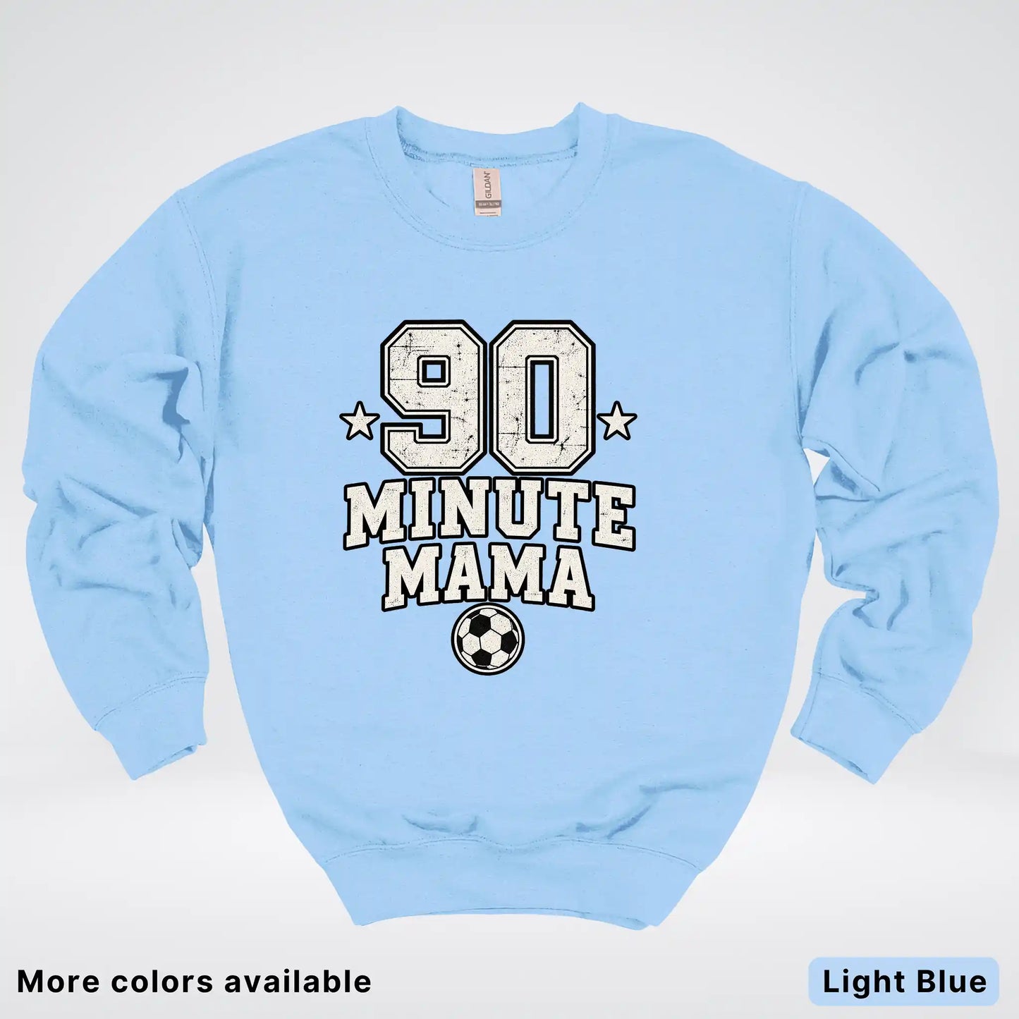90 Minute Mama – Vintage Soccer Mom Crewneck Sweatshirt