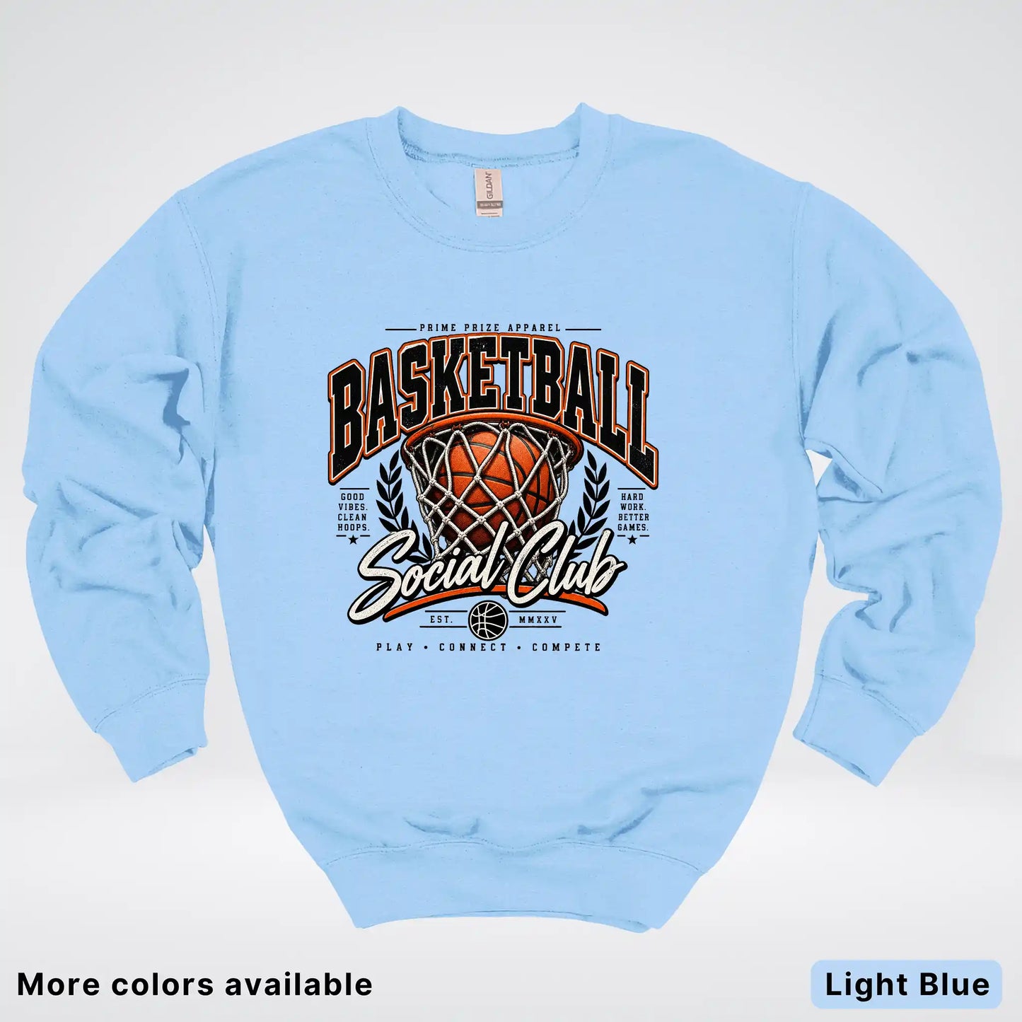 Basketball Social Club – Vintage Court Crewneck Sweatshirt