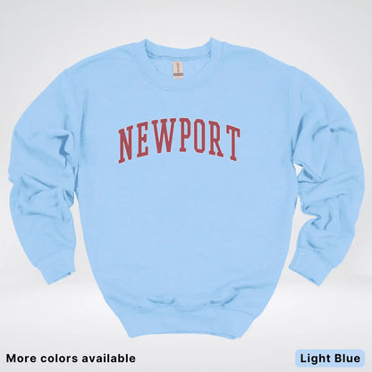 Newport Destination - Red Design - Crewneck Sweatshirt
