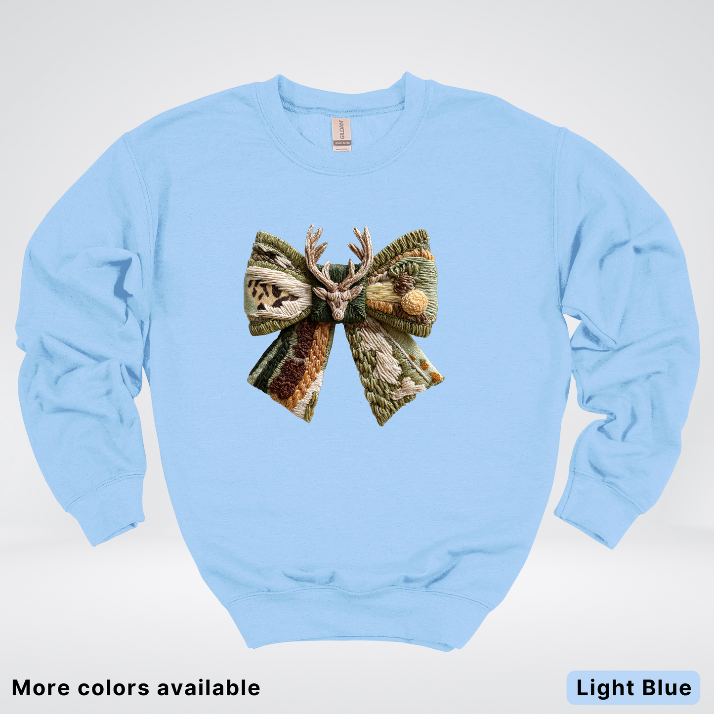 Hook Yard Faux Rustic Antler Bow - Crewneck Sweatshirt