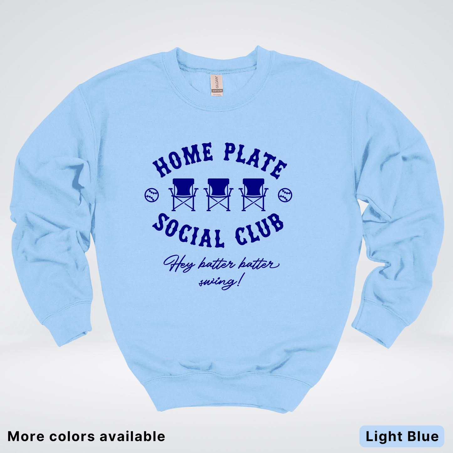 Home Plate Social Club – Navy Design - Crewneck