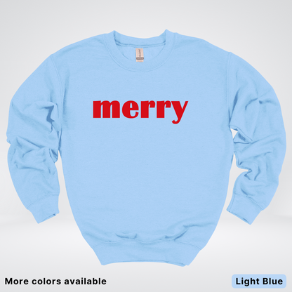 Merry - Red Design - Crewneck