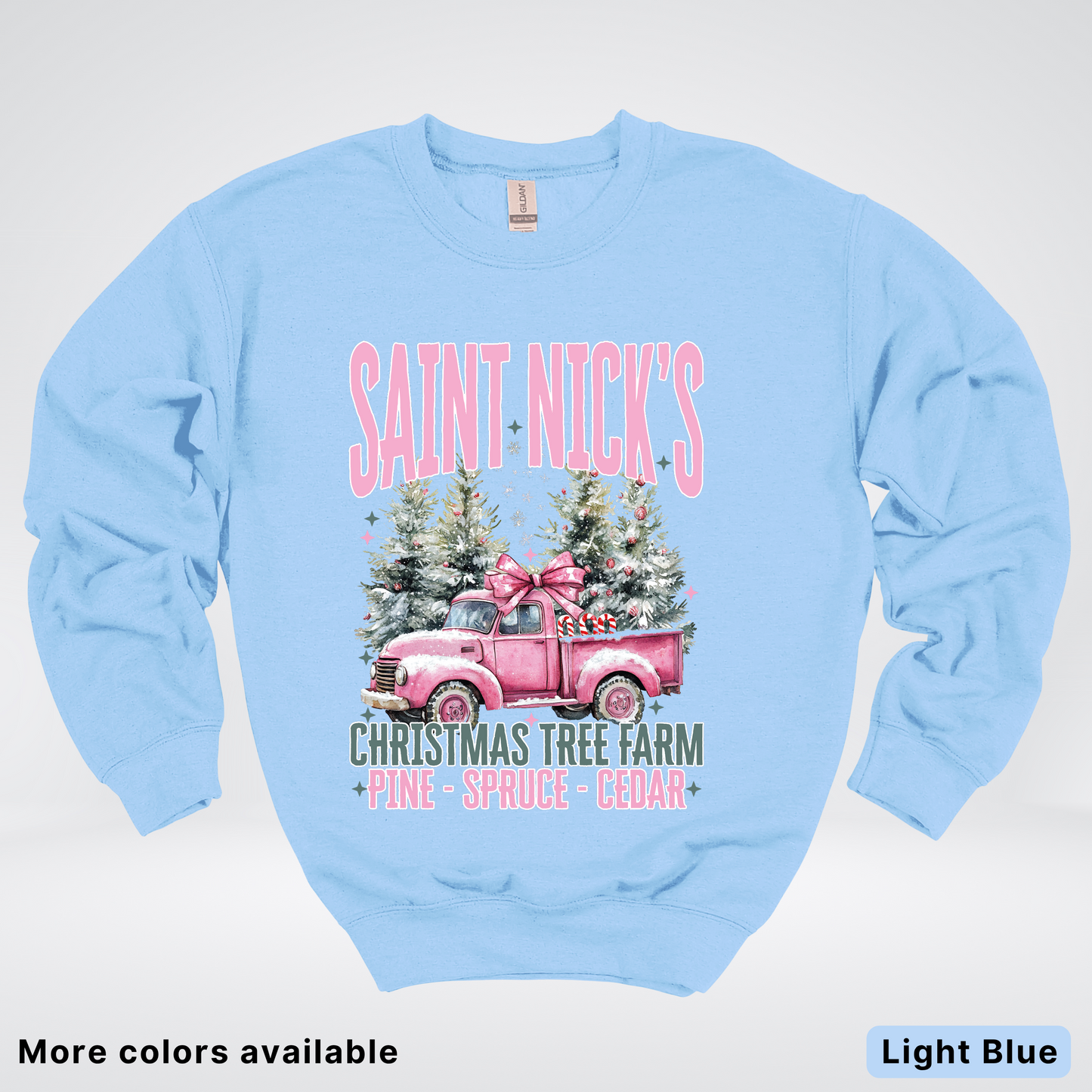 Saint Nick's Christmas Tree Farm - Crewneck Sweatshirt