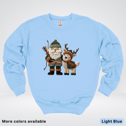 Hook Yard Faux Woodland Christmas Duo - Crewneck Sweatshirt
