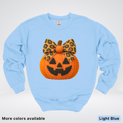 Coquette Crochet Pumpkin - Sweatshirt