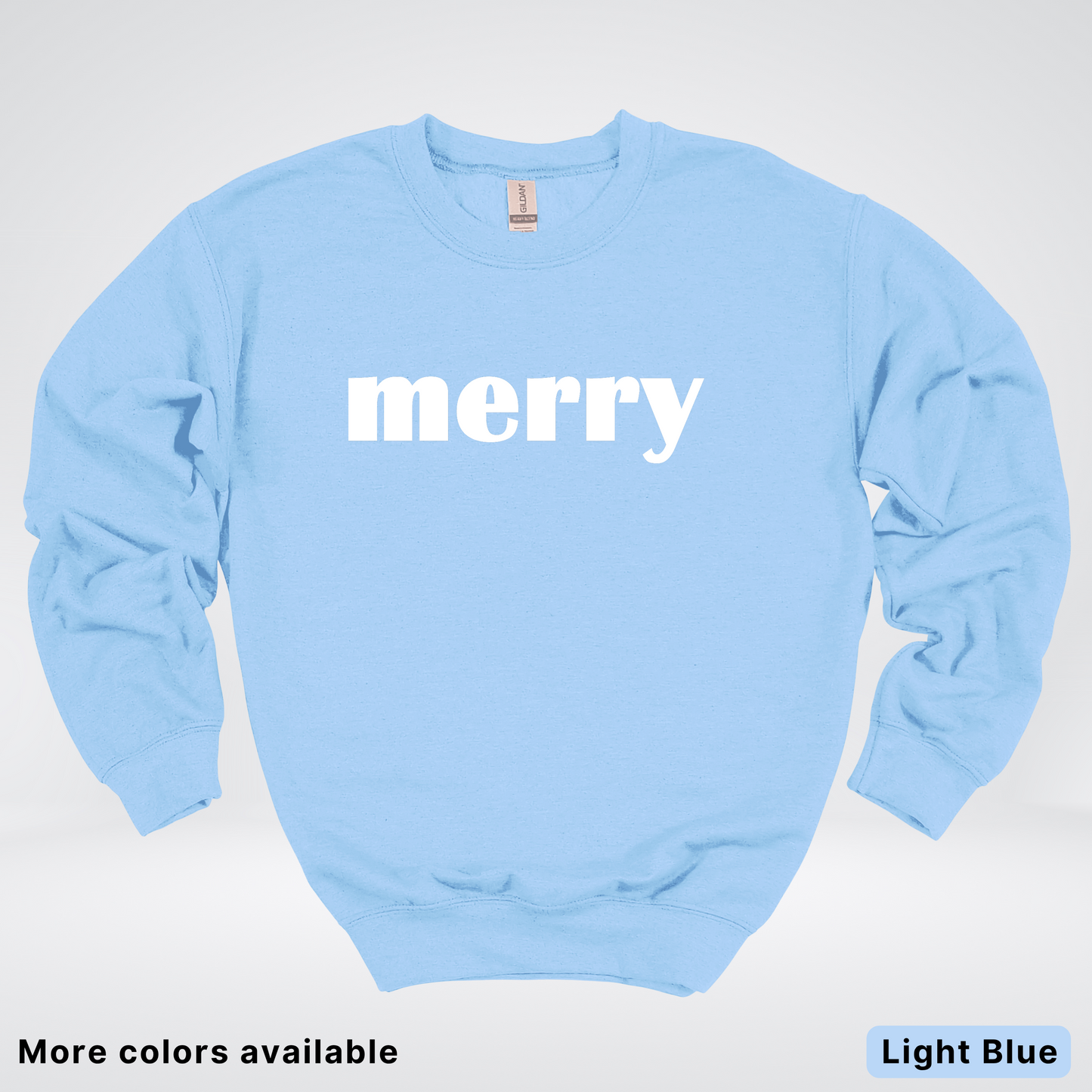 Merry - White Design - Crewneck